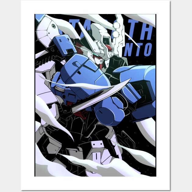 Gundam Astaroth Rinascimento Wall Art by Dishaw studio